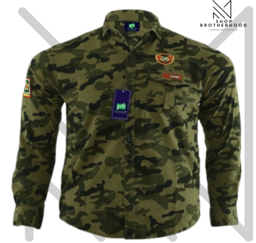 Print Shirt- Full Sleeve- Green